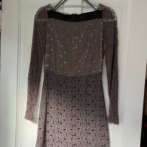 DVF Lace two-toned dress